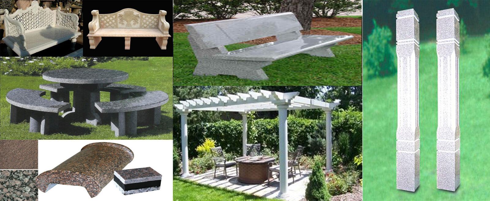 Granite monuments and memorials at the works