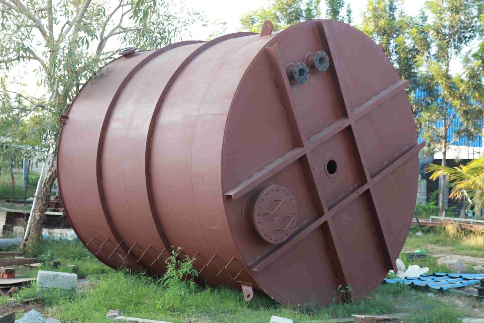 Mild steel fabricated tank at the Tekpik Industries works