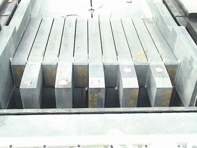 Granite pickling tank line installed in a steel plant