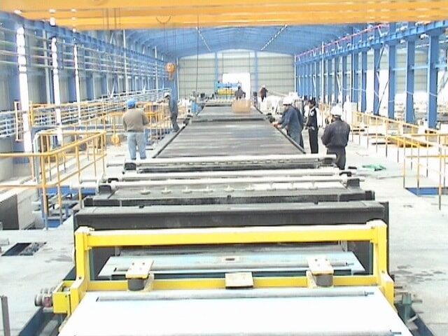 Granite pickling tank line installed in a steel plant