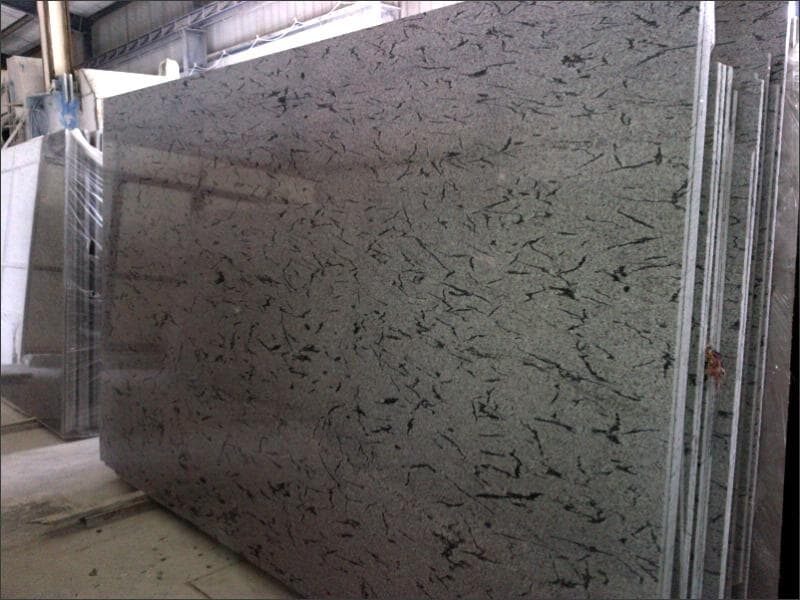 Polished granite slab