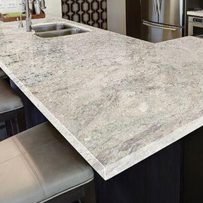Polished granite slab